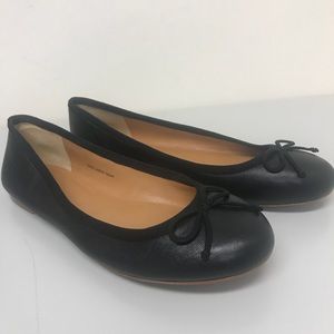 J. Crew Factory Coco leather ballet flats